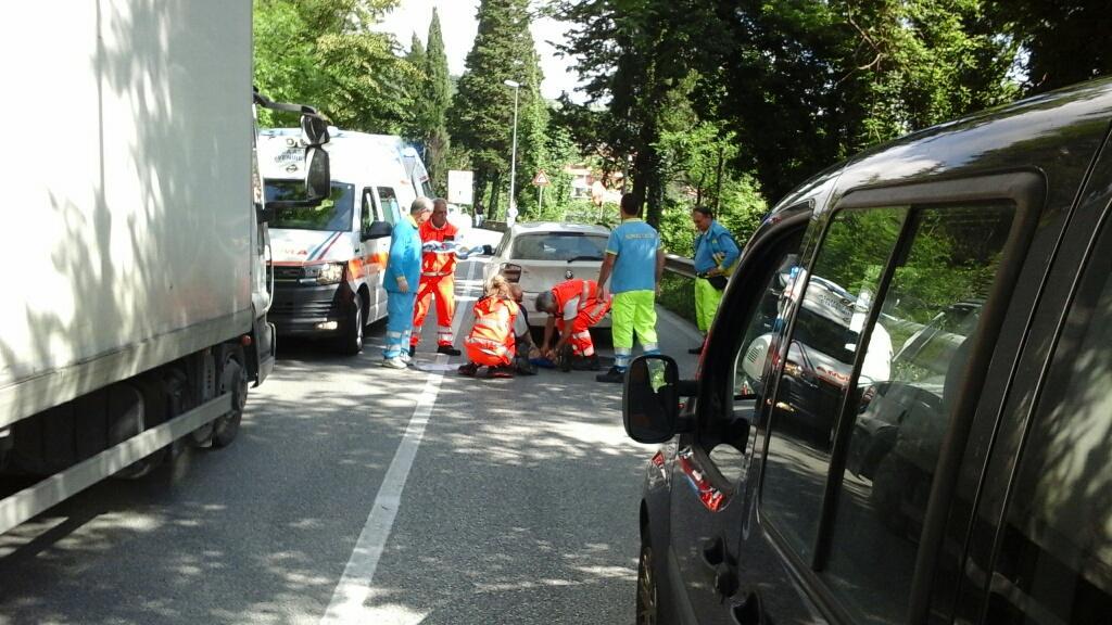 L'incidente stradale alla Tignamica
