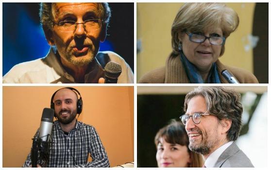 Da sinistra in alto e in senso orario: Walter Bernardi, Diana Toccafondi, Leonardo Borsacchi e Massimiliano Meoni