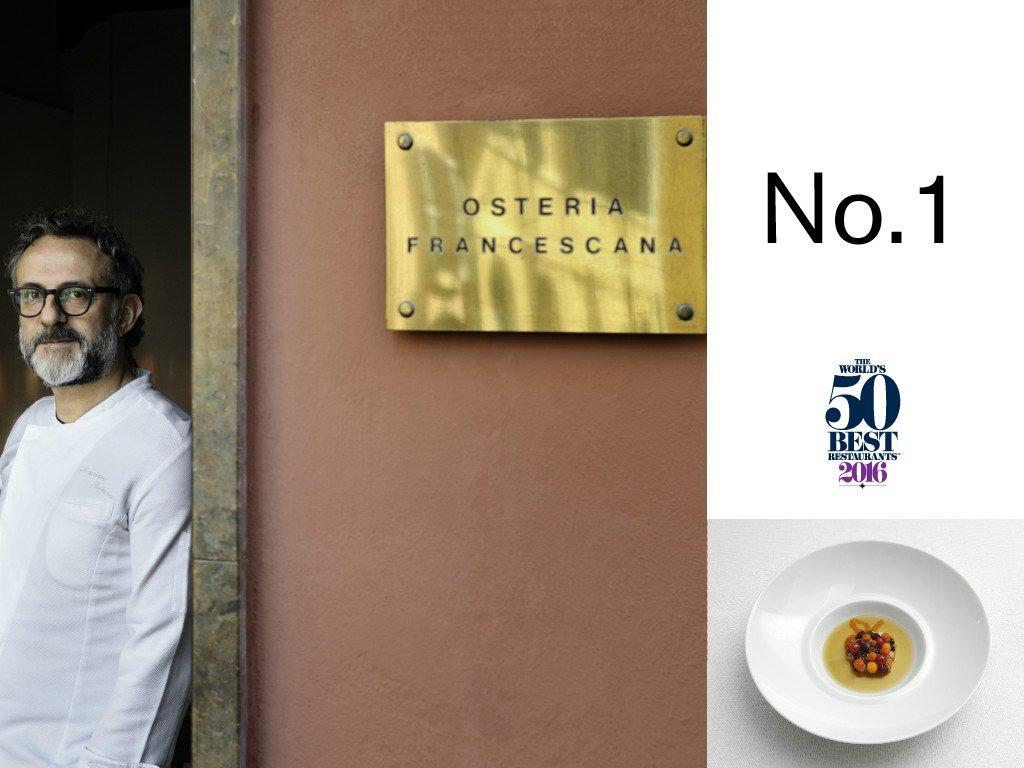The World's 50 best restaurants: L'osteria Francescana di Massimo Bottura a Modena è il miglior ristorante del mondo 