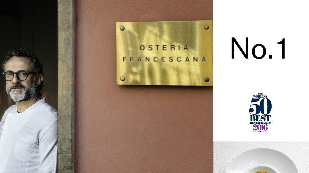 The World's 50 best restaurants: L'osteria Francescana di Massimo Bottura a Modena è il miglior ristorante del mondo