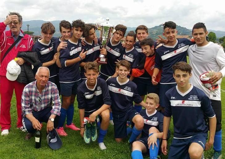 La squadra dei Giovanissimi della società Giovani Via Nova