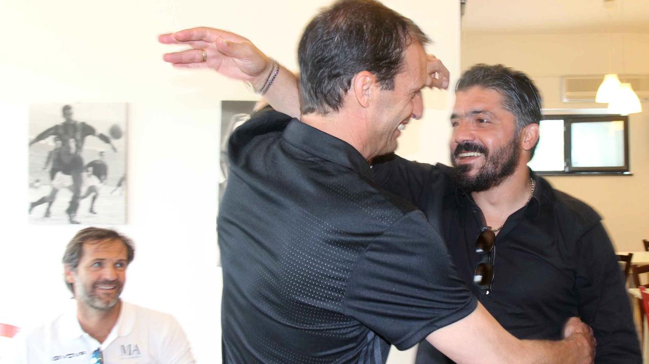 Gattuso a Livorno: ospite di Allegri al camp