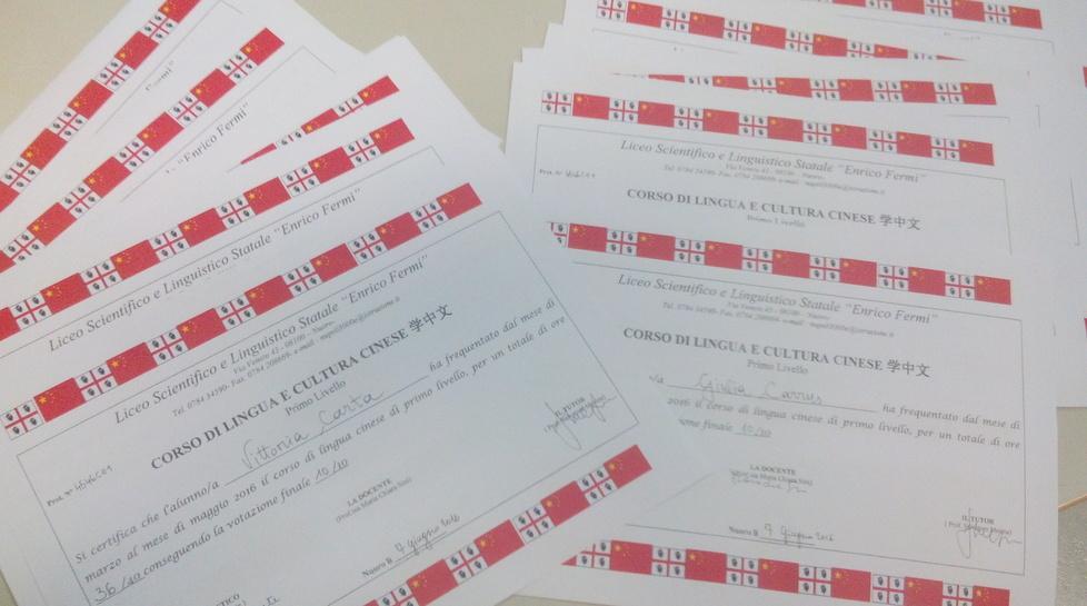 Quaranta allievi promossi in lingua e cultura cinese