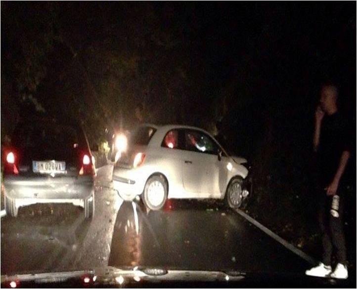 Un incidente sulla provinciale 1