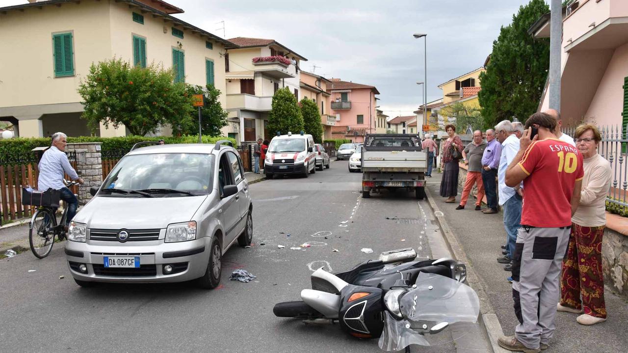 I veicoli coinvolti nell'incidente (Foto Agenzia Carlo Sestini)