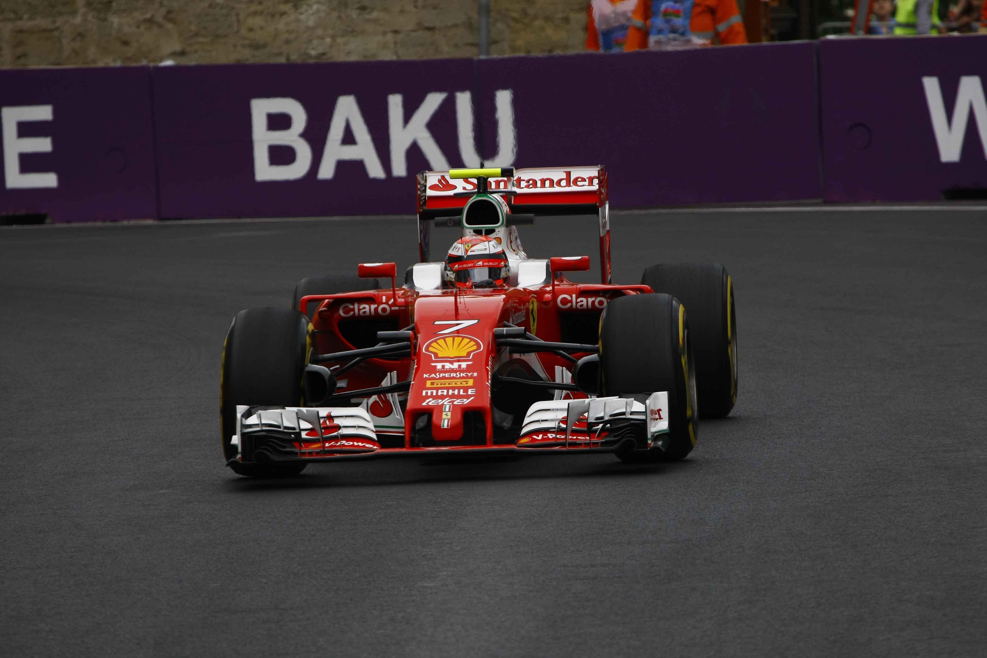 La Ferrari di Vettel a Baku