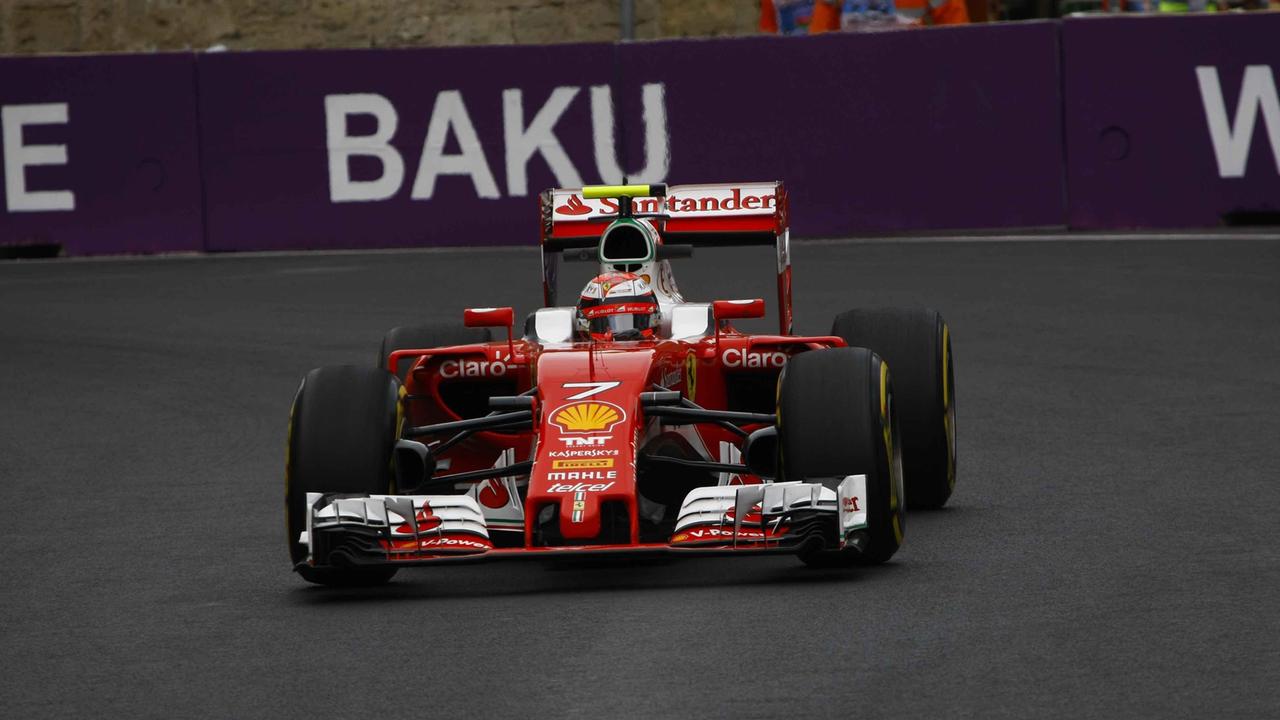 La Ferrari di Vettel a Baku