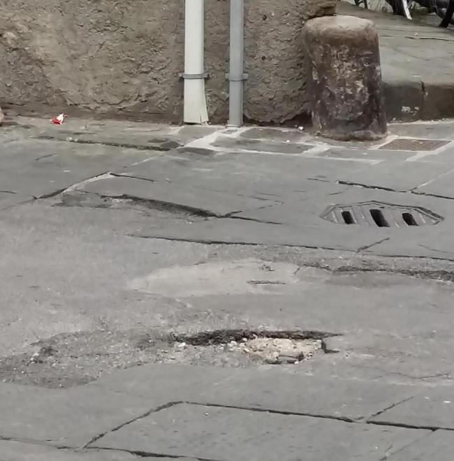 Buche e avvallamenti alla Madonna dello Stellario
