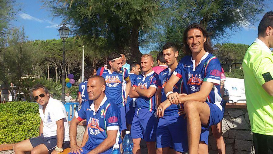 La nazionale di beach soccer a Procchio