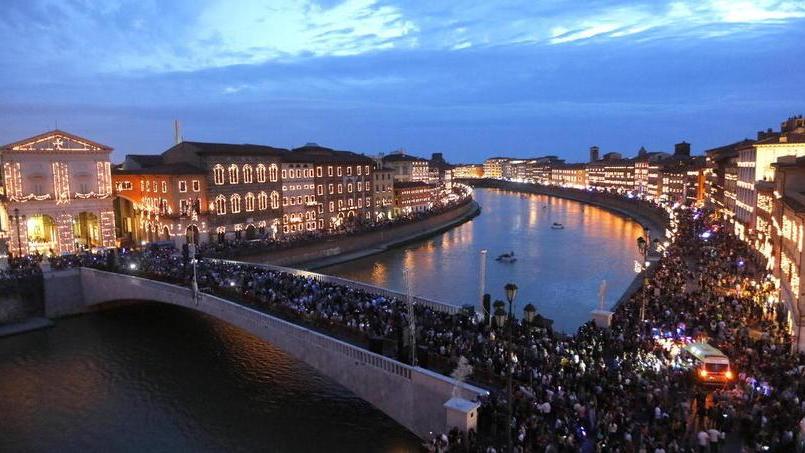 Quell’appoggio che arriva... dall’alto: nei giorni di San Ranieri è sempre festa