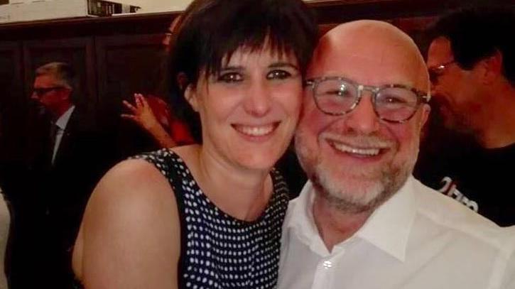 Il sindaco livornese Filippo Nogarin insieme alla neo-collega torinese Chiara Appendino