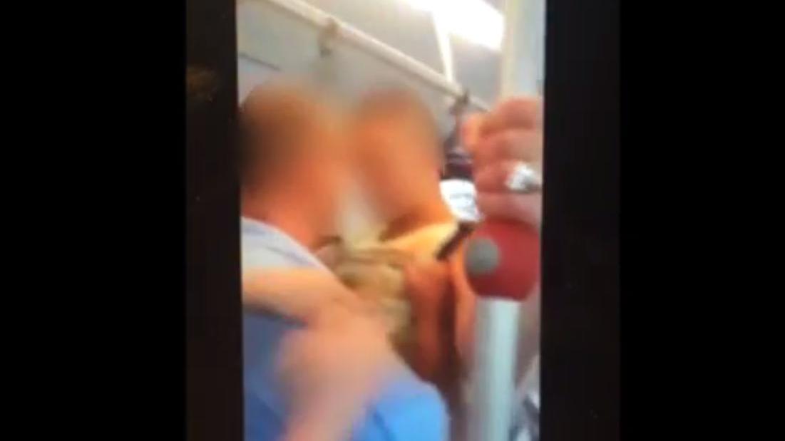 Un fermo immagine del video pubblicato su Facebook