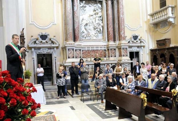 Un momento della cerimonia