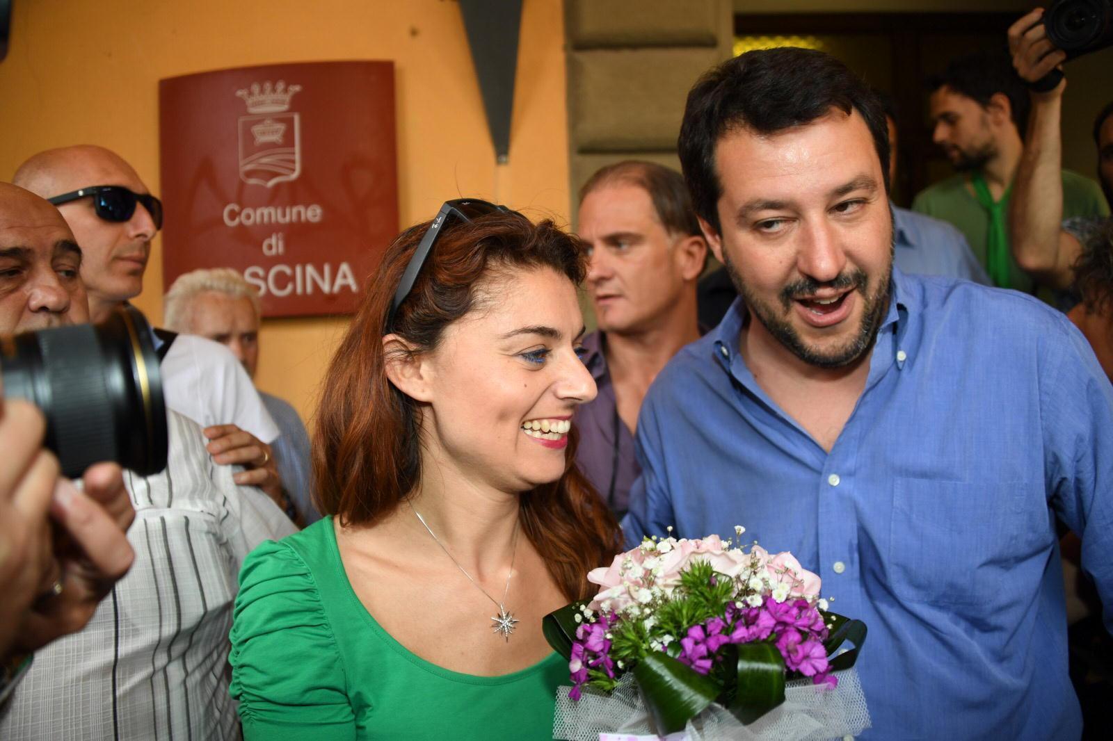 Susanna Ceccardi con Matteo Salvini