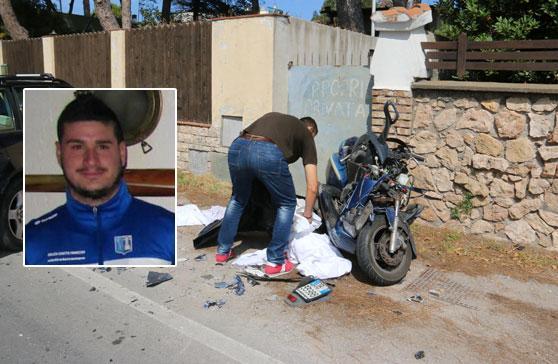Micael Alessandroni e il suo scooter