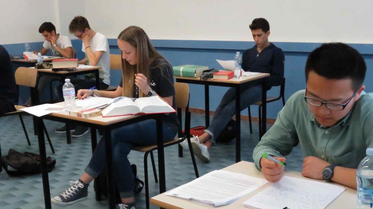 L'esame di maturità al Dagomari nel 2015