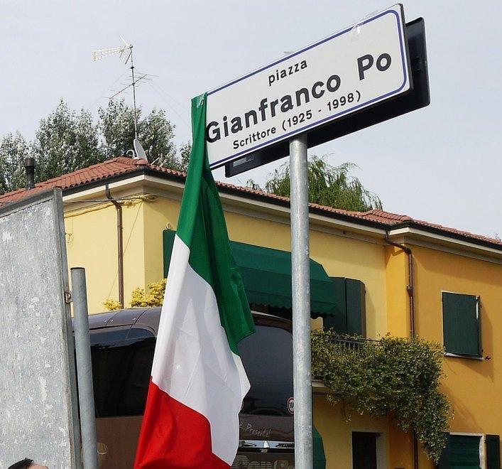 La piazza intitolata a Gianfranco Po