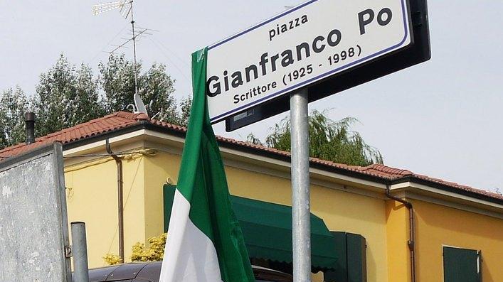 La piazza intitolata a Gianfranco Po