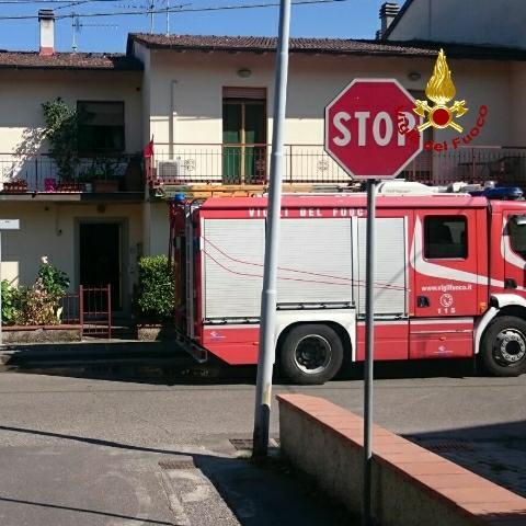 L'intervento dei vigili del fuoco