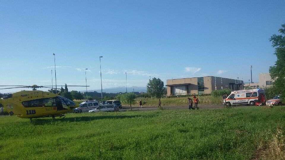 L'intervento dell'elisoccorso Pegaso