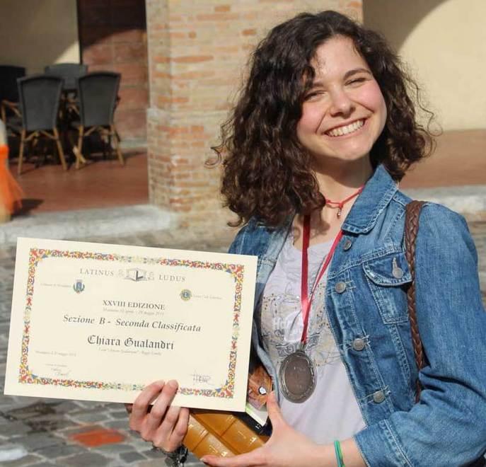 Chiara Gualandri seconda nel campionato di latino
