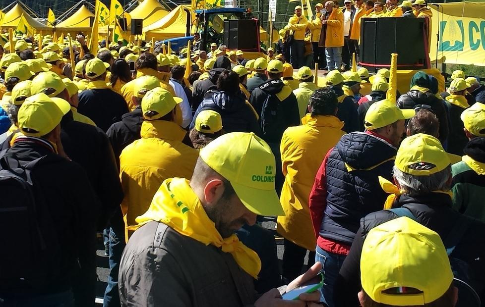 Protesta Coldiretti: modenesi a Bologna 