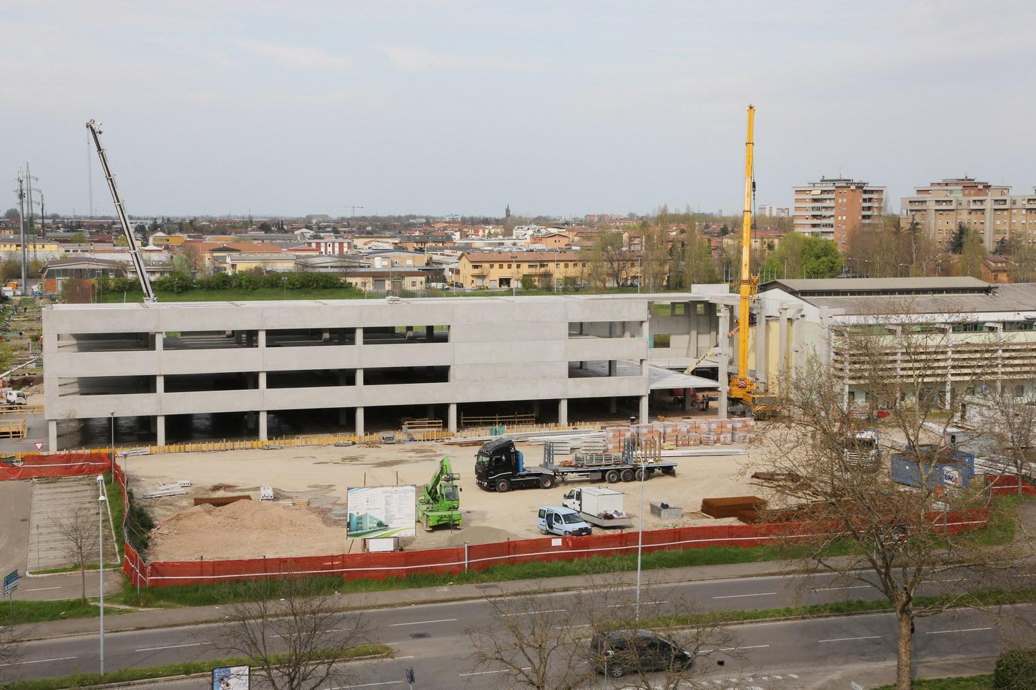 Il cantiere della polisportiva Corassori