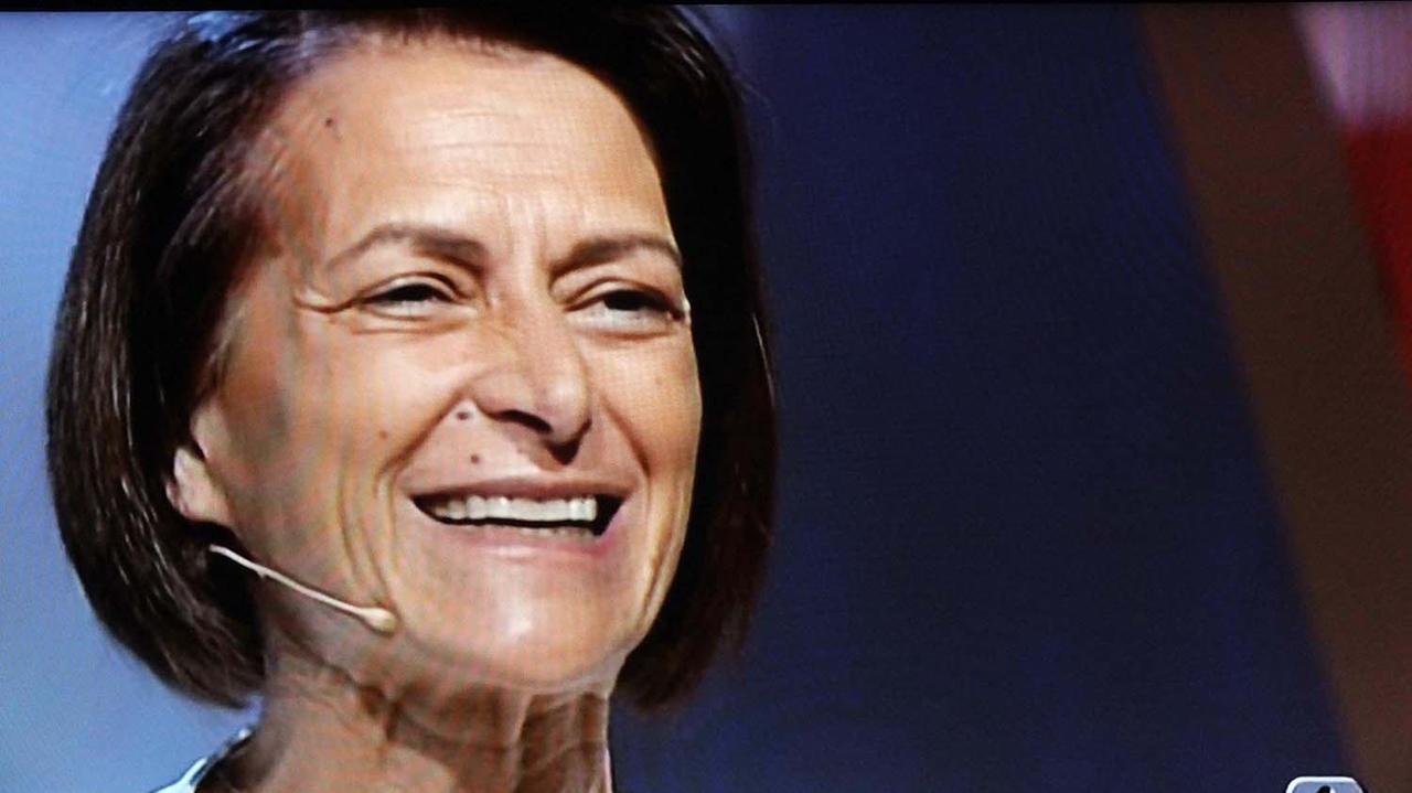 L'infermiera Fausta Bonino durante un'intervista in tv