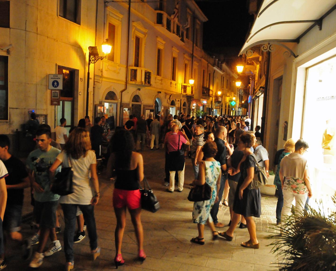 Una passata edizione di Shopping sotto le stelle