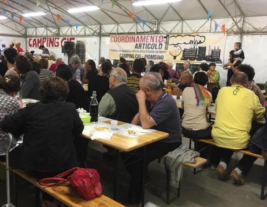 Serata col Coordinamento Articolo 1 