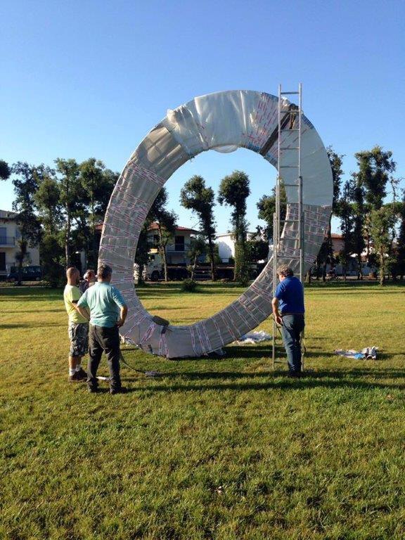 Il ministro inaugura la scultura contestata da Italia Nostra 