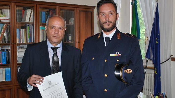 Il Questore premia Righetti