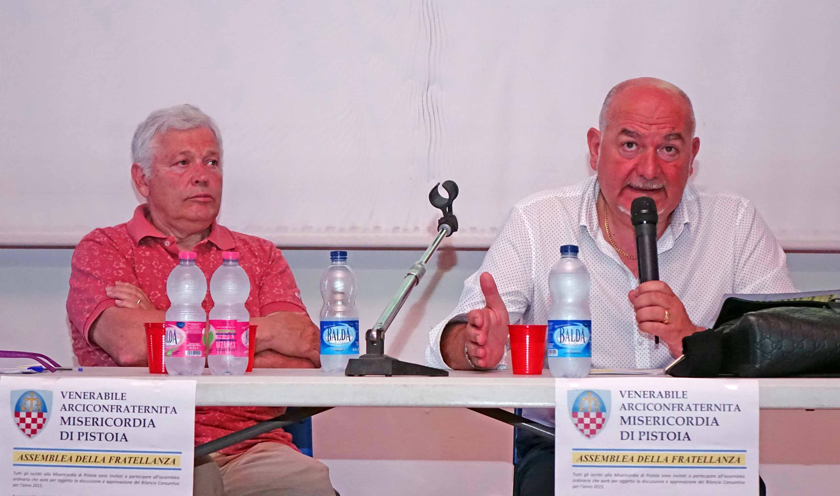 Da sinistra Sergio Fedi e Roberto Fratoni (foto Gori)