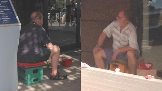 I due sentatetto che da 15 anni stazionano davanti alla Coop