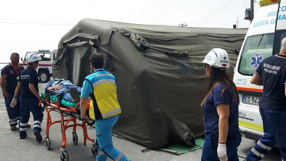 Simulazione del terremoto impegnati oltre 100 volontari