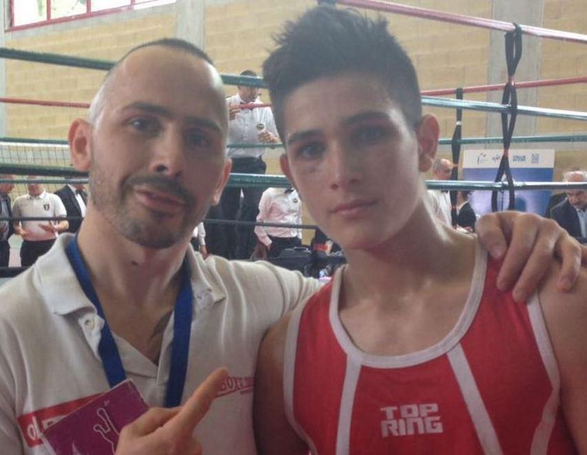 Lorenzo “Hurricane” Martinucci con la Nazionale di pugilato