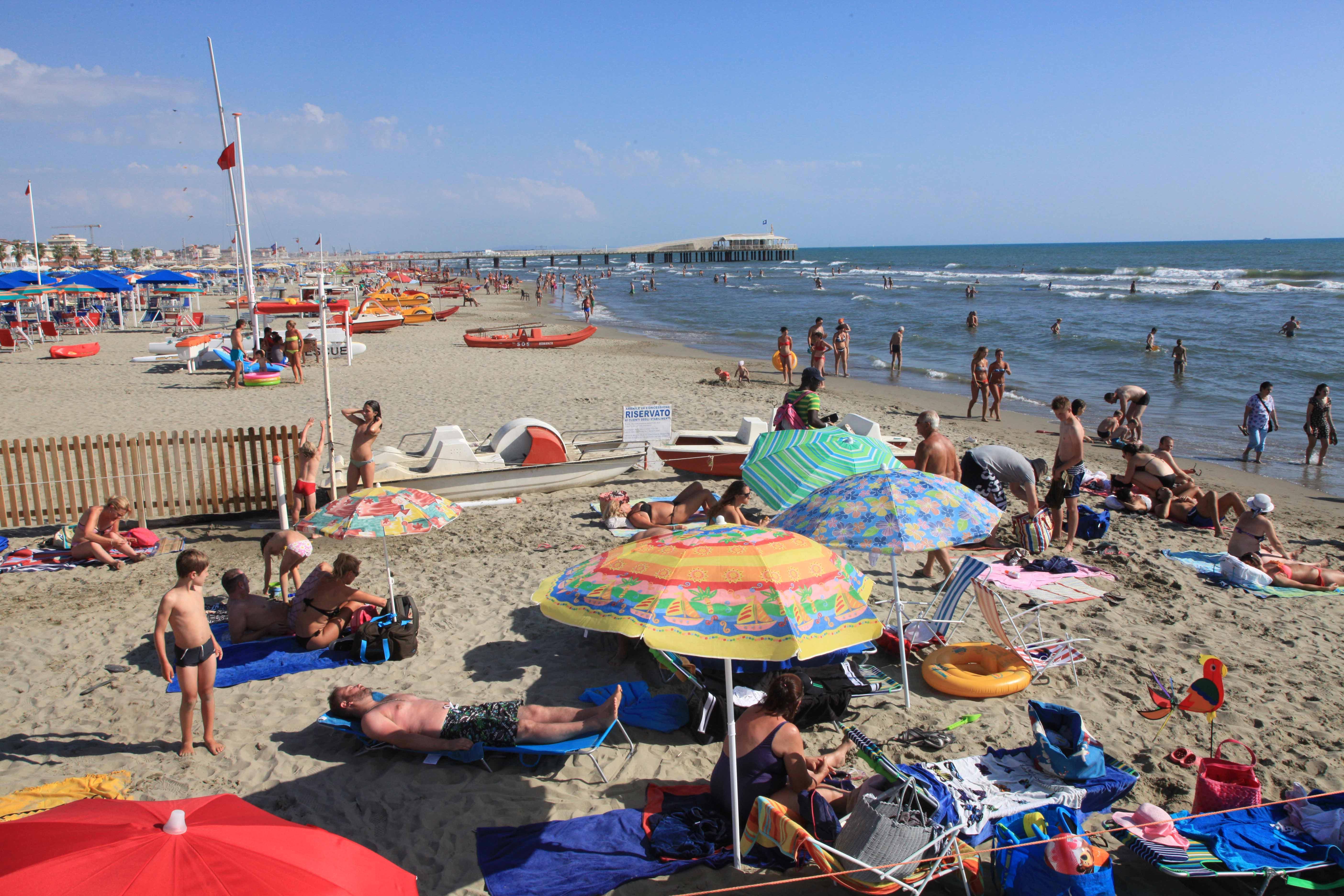 La spiaggia libera di Lido