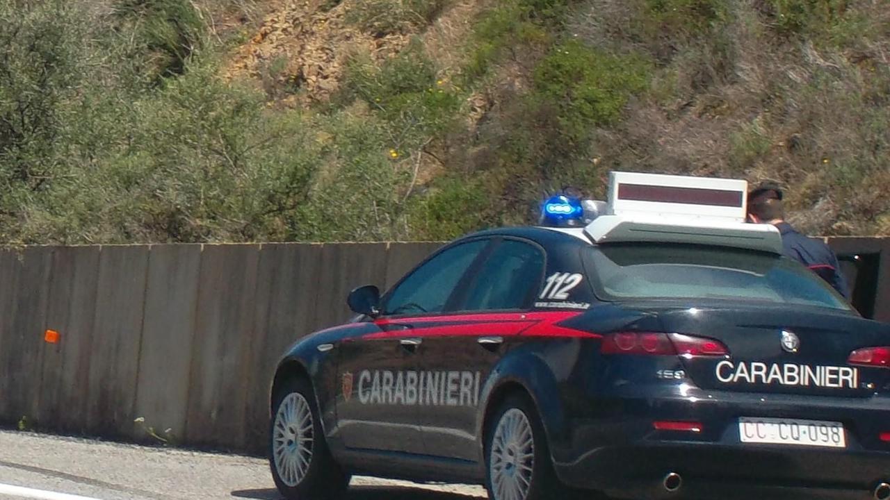 Un posto di blocco dei carabinieri