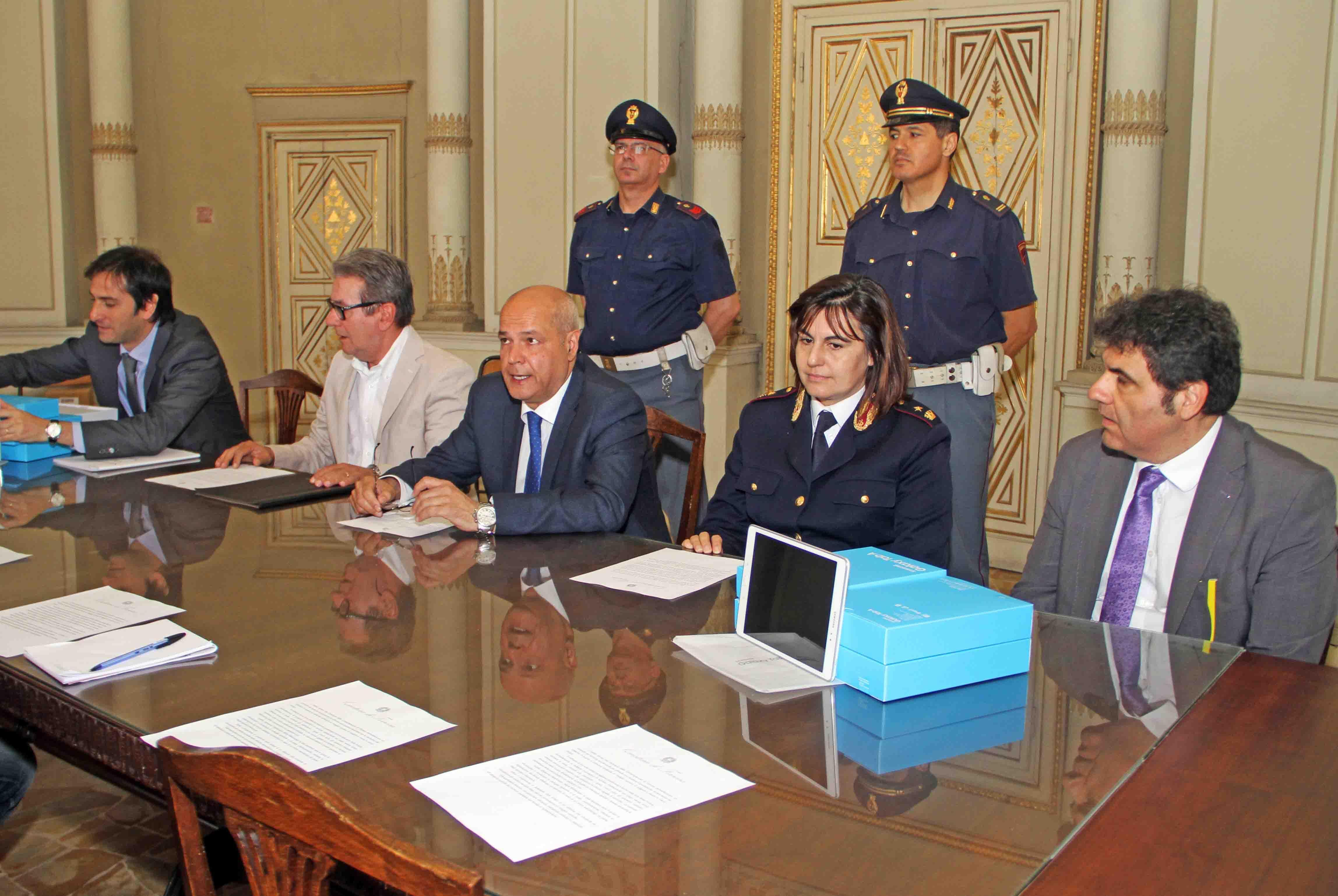 La presentazione dell'operazione Safety Car