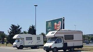 Camper ovunque e cani in spiaggia