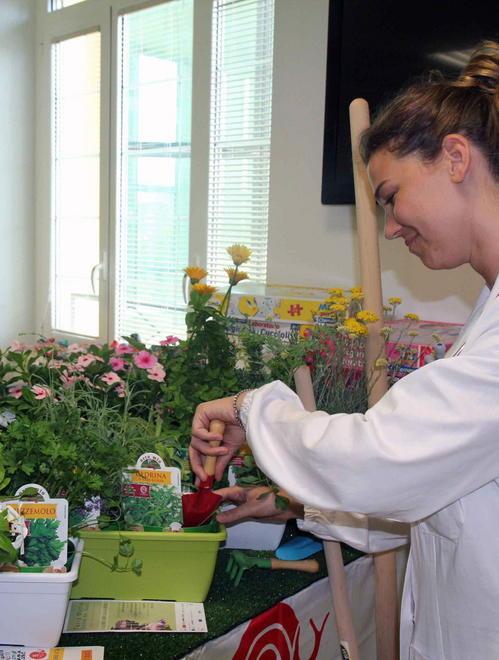 In Pediatria arrivano piante e fiori 