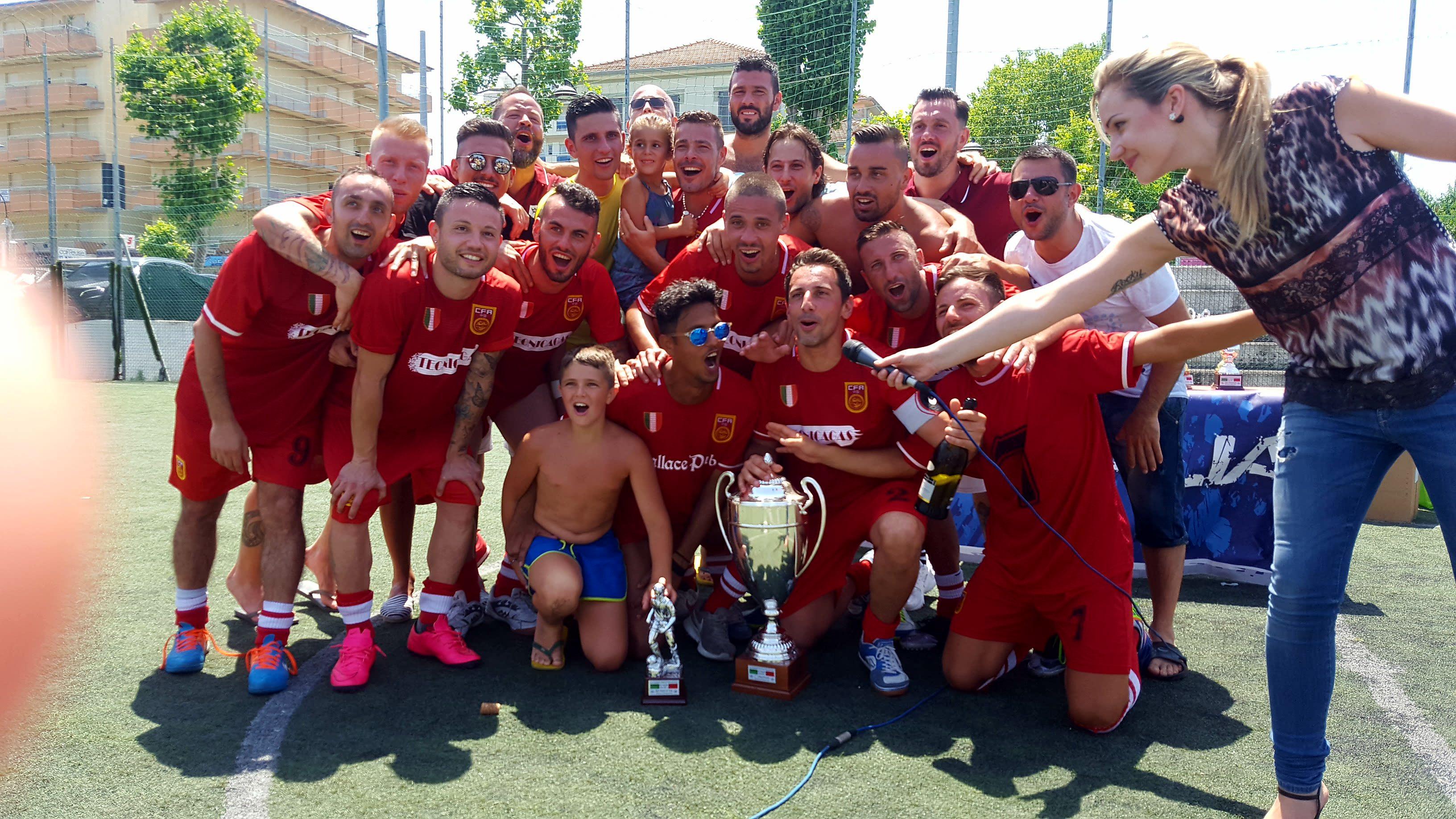 La formazione del Caffè Concorde campione nazionale calcio a 5 Msp