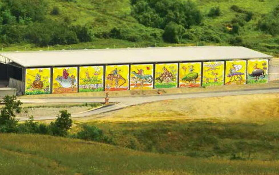 Una galleria del vento opera di Staino 