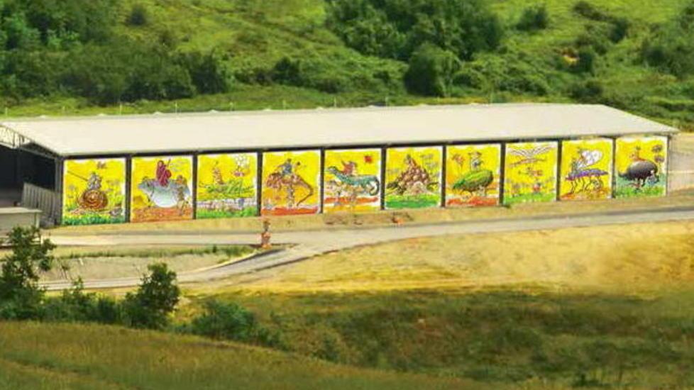 Una galleria del vento opera di Staino