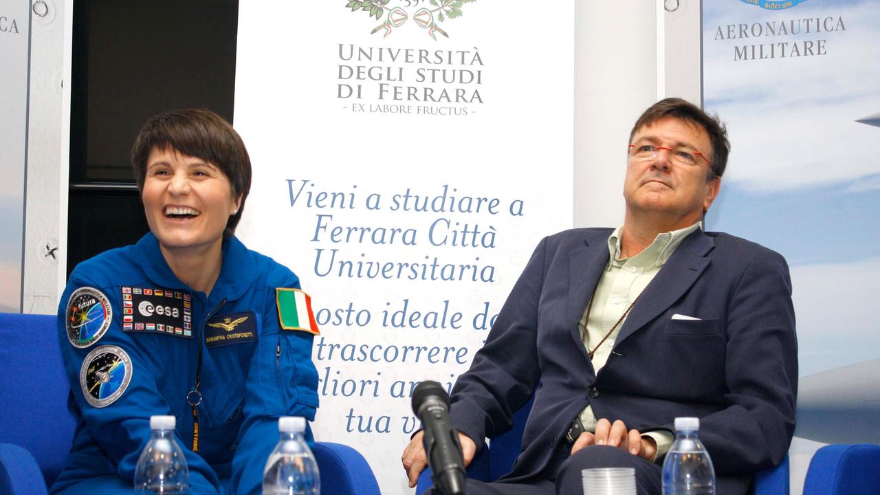 Samantha Cristoforetti e Paolo Zamboni