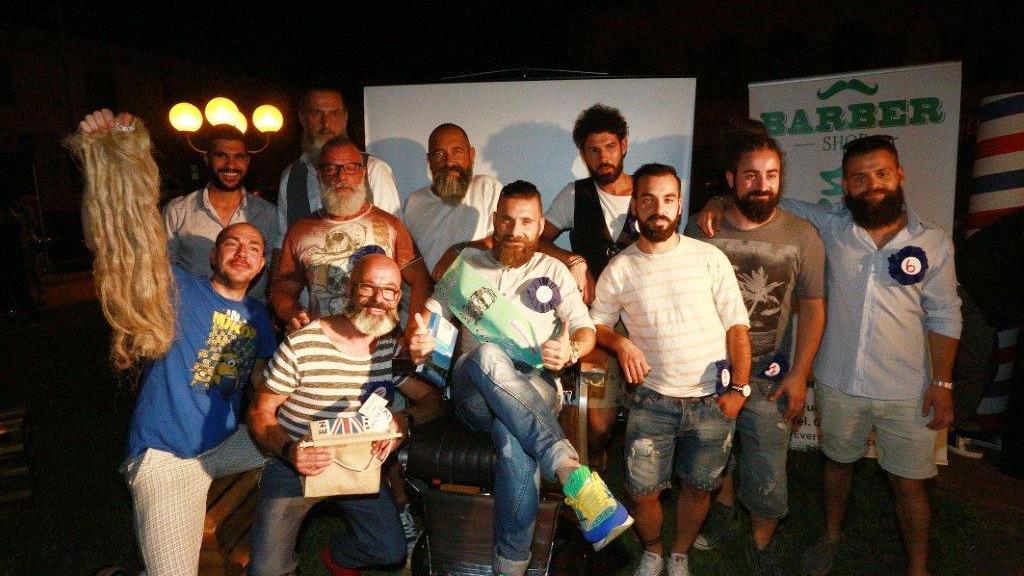 I concorrenti del concorso "La barba più bella" (Foto Agenzia Carlo Sestini)