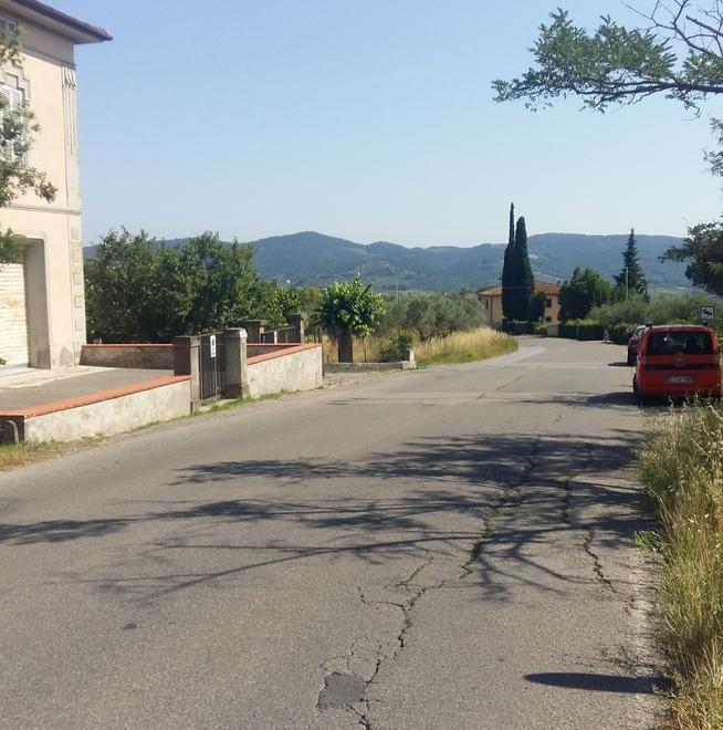 Il luogo dell’incidente sulla strada provinciale Volterrana nel comune di Montespertoli (Foto Agenzia Carlo Sestini)