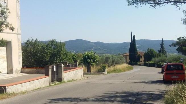 Il luogo dell’incidente sulla strada provinciale Volterrana nel comune di Montespertoli (Foto Agenzia Carlo Sestini)