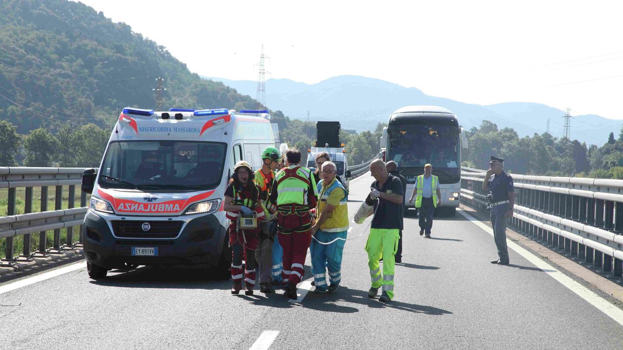 I soccorsi in autostrada
