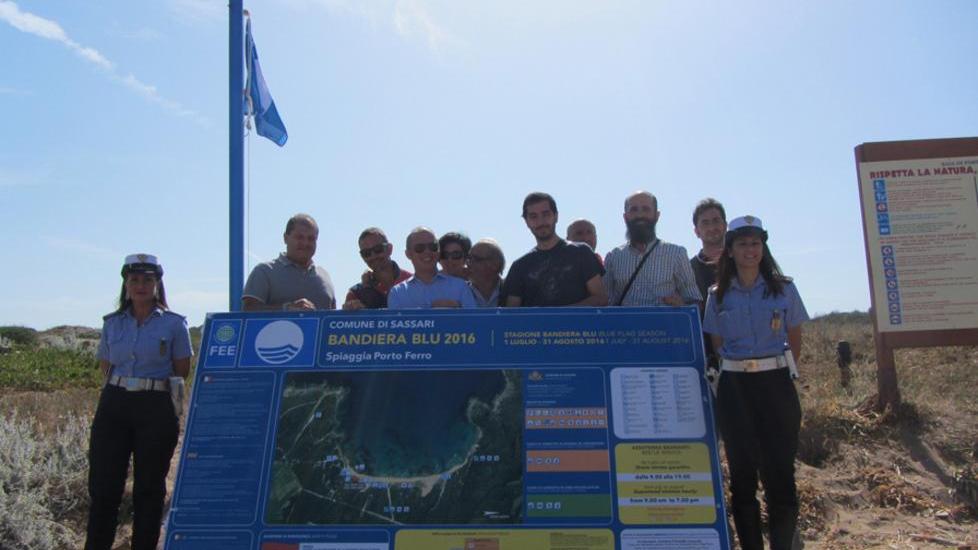 La Bandiera blu a Porto Ferro